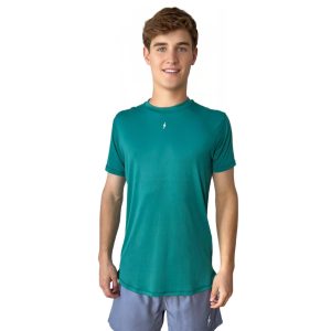 BRUCE BOLT Short Sleeve Performance T-Shirt with Reflective Bolt - GREEN