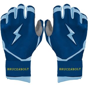 Bear Series Long Cuff Batting Gloves - Tampa Blue