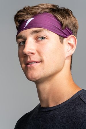 Performance Wide Headband - Maroon